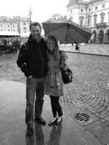 Snowing day in Aosta...with inappropriate shoes on my behalf