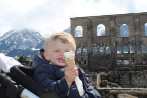 T wearing his gelato